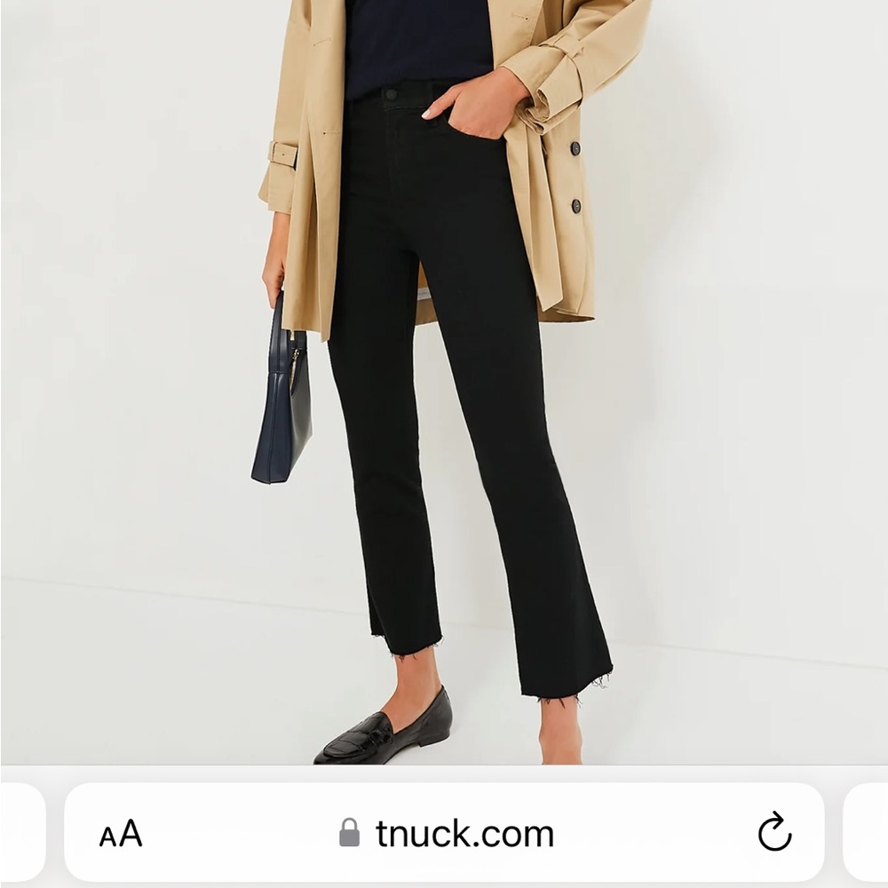 Mother hustler ankle fray jean
